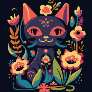 cat, flowers, floral-7610768.jpg